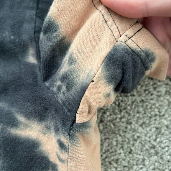 Preston & James Acid Wash Zodiac Raw Edge Cotton Cropped Shirt Large - Picture 5 of 9